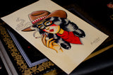 Bandit Belle A4 Print