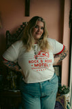 Rock And Rose Motel "Where Dreams Come True" Ringer T-Shirt
