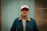 Rock & Rose Motel Red & Cream Trucker Cap