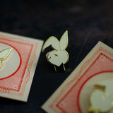Gold Bunny Enamel Pin