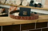 Rock & Rose Motel Studded Genuine Leather Belt In Brown